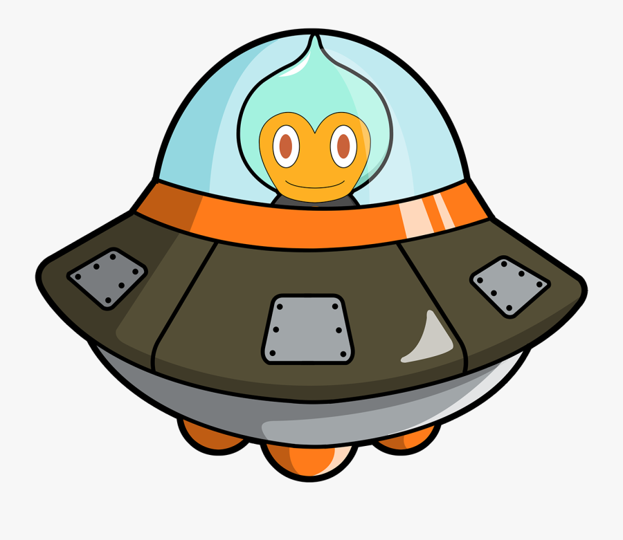 Spaceship Aliens Bitcoin Android Download Free Image - Alien Spaceship Cartoon Png, Transparent Clipart