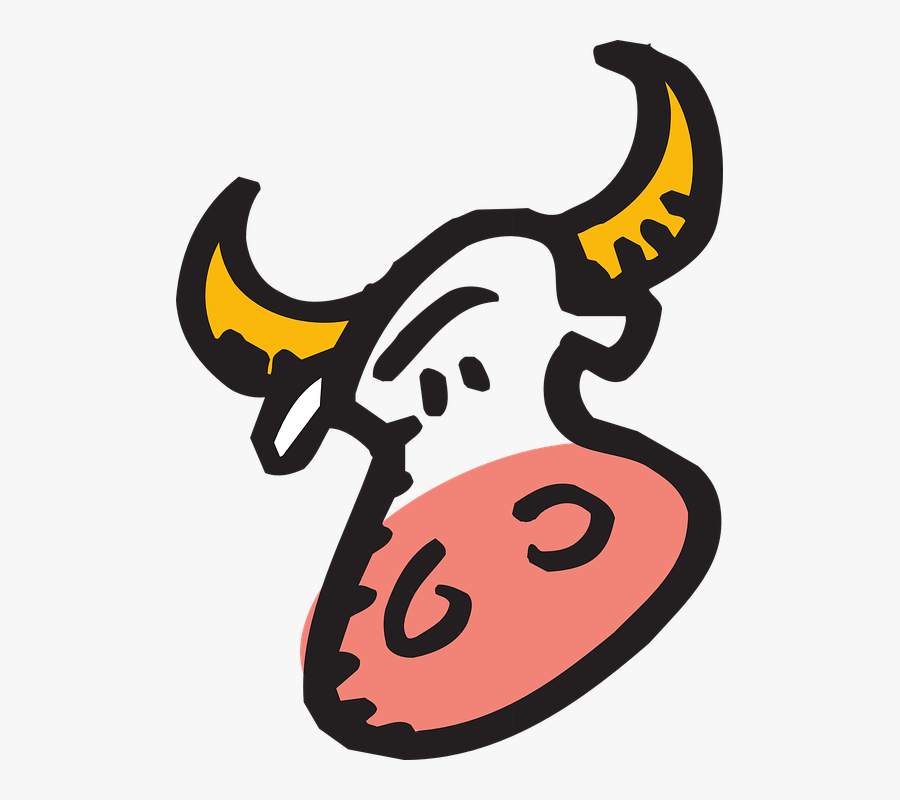 Cartoon Cow Face 11, Buy Clip Art - Bull Face Clipart, Transparent Clipart