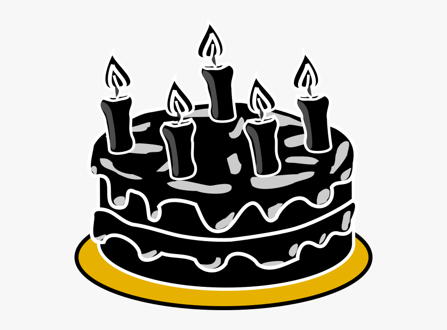 Black Cake Png, Transparent Clipart