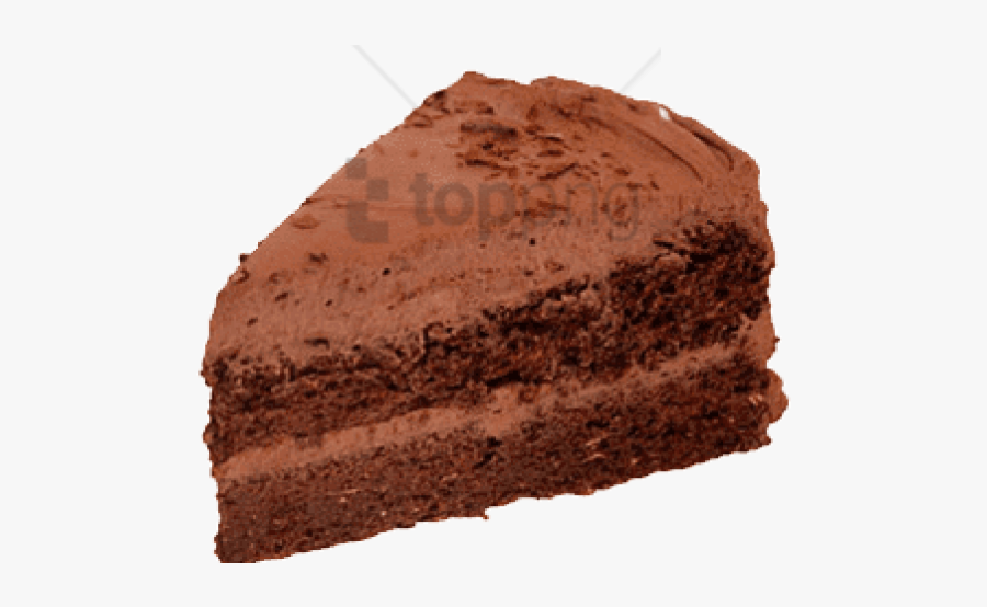Image With Transparent Background - Piece Of Chocolate Cake Png, Transparent Clipart