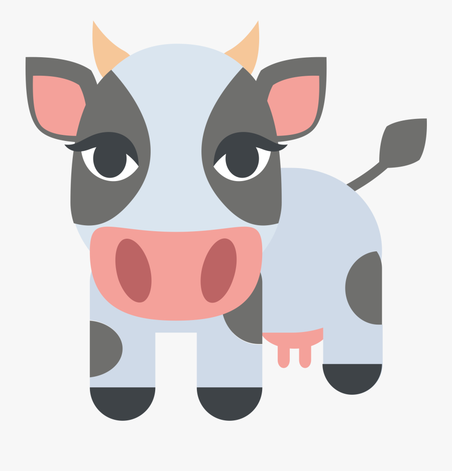 Emoji Clipart Cow, Transparent Clipart