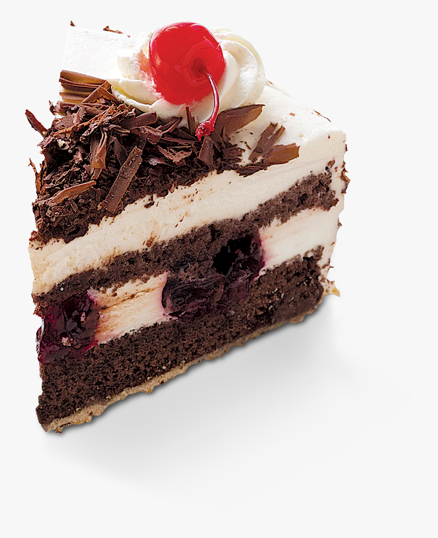 Transparent Chocolate Cake Png - Real Black Forest Cake Pieces , Free