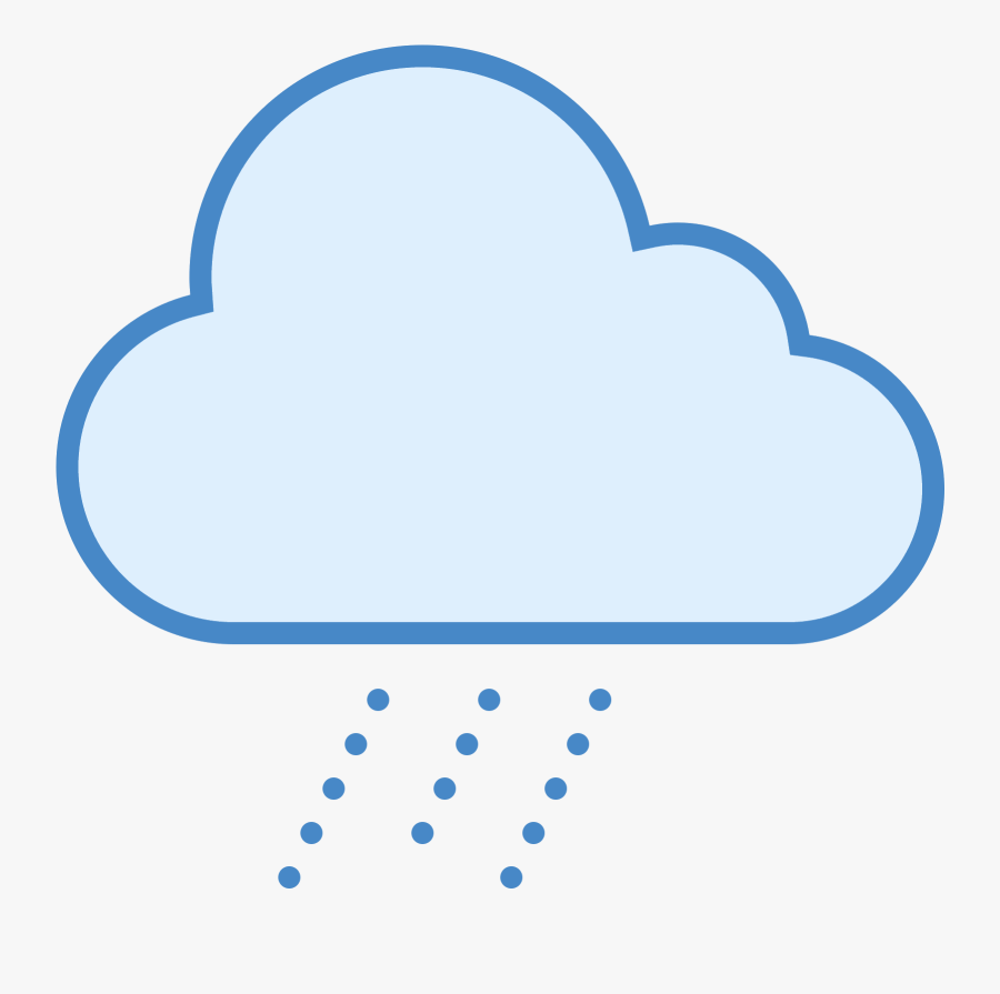 Moderate Rain Icon - Heart, Transparent Clipart