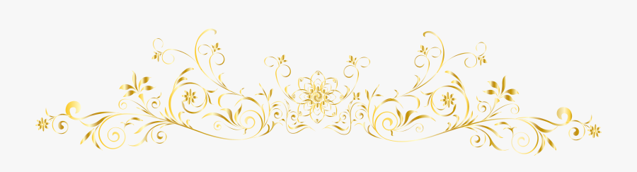 White Pattern European Gold - Illustration, Transparent Clipart