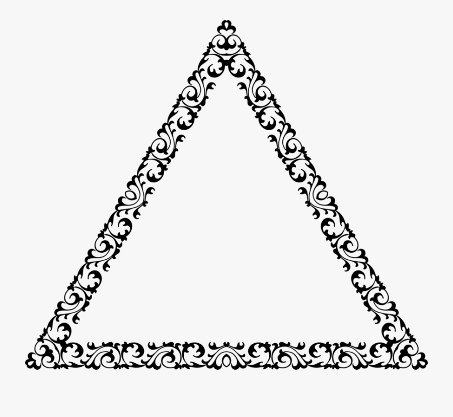 Triangle,symmetry,angle - Decorative Triangle, Transparent Clipart