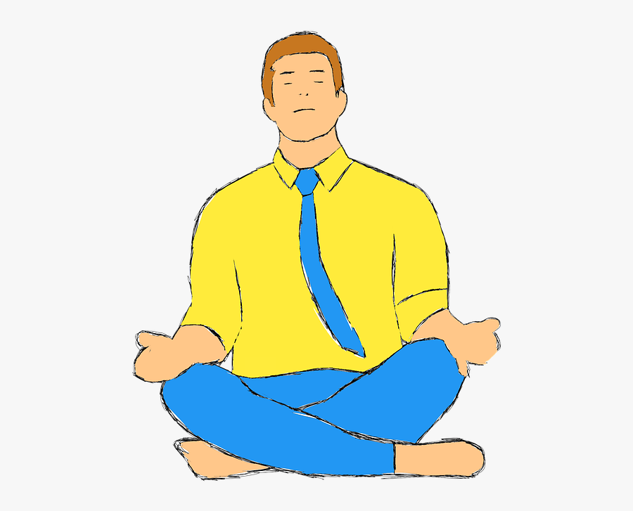 Man Relaxing Sketch Release Calm Keeping Calm Calm - Calm Person Png, Transparent Clipart