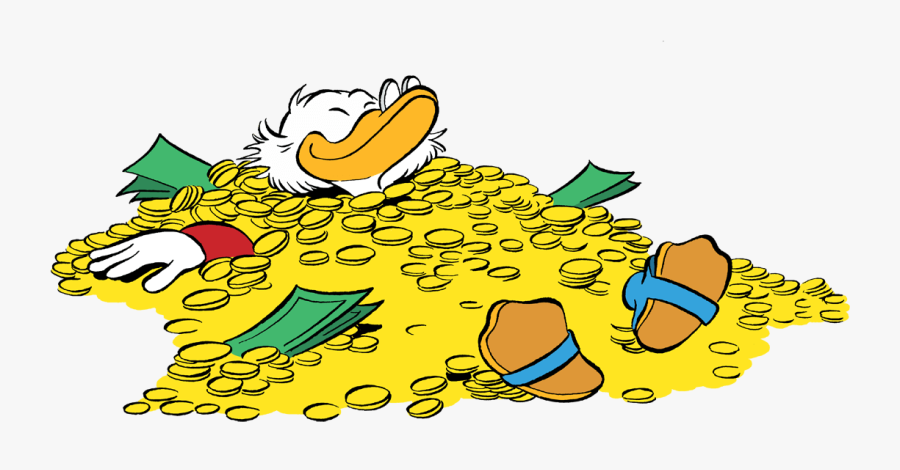 The First Thing That Crosses Your Mind As Soon As Spare - Scrooge Mcduck Money Png, Transparent Clipart