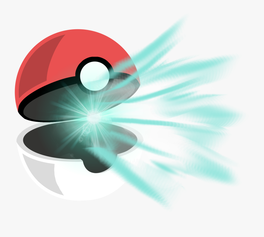 Transparent Pokeball Png - Transparent Background Pokeball Opening, Transparent Clipart