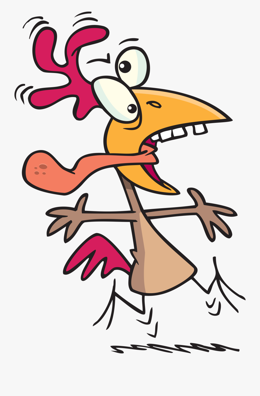 Crazy Chicken Clip Art - Clipart Crazy Chicken, Transparent Clipart