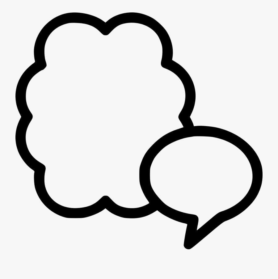Brainstorm Brainstorming Discussion Chat Knowledge - Icon, Transparent Clipart