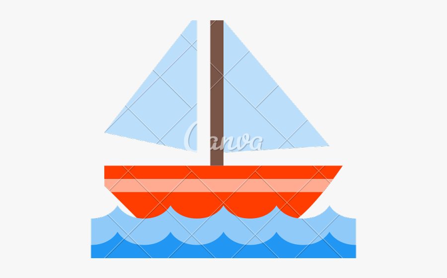 Sail Clipart Colorful Boat - Transparent Background Boat Clipart, Transparent Clipart