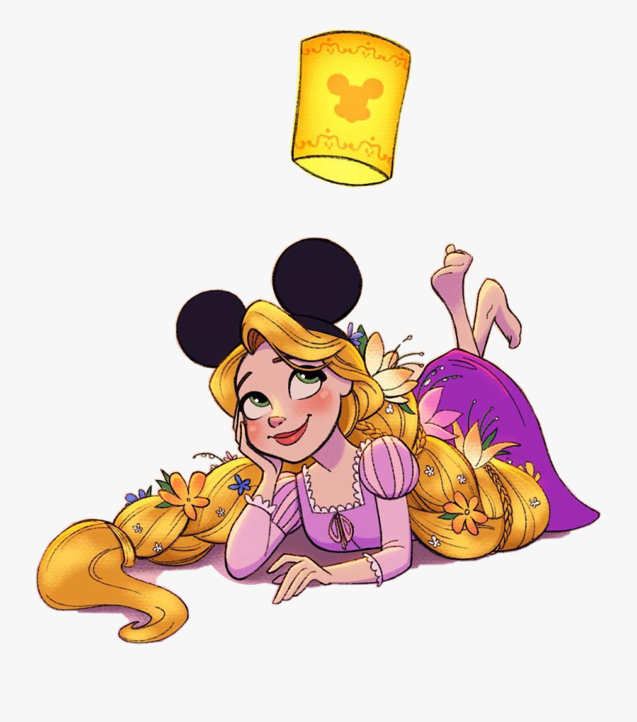 Rapunzel Tangled Mickeyears Cute Drawing - Disney Princess Cute Sketches, Transparent Clipart