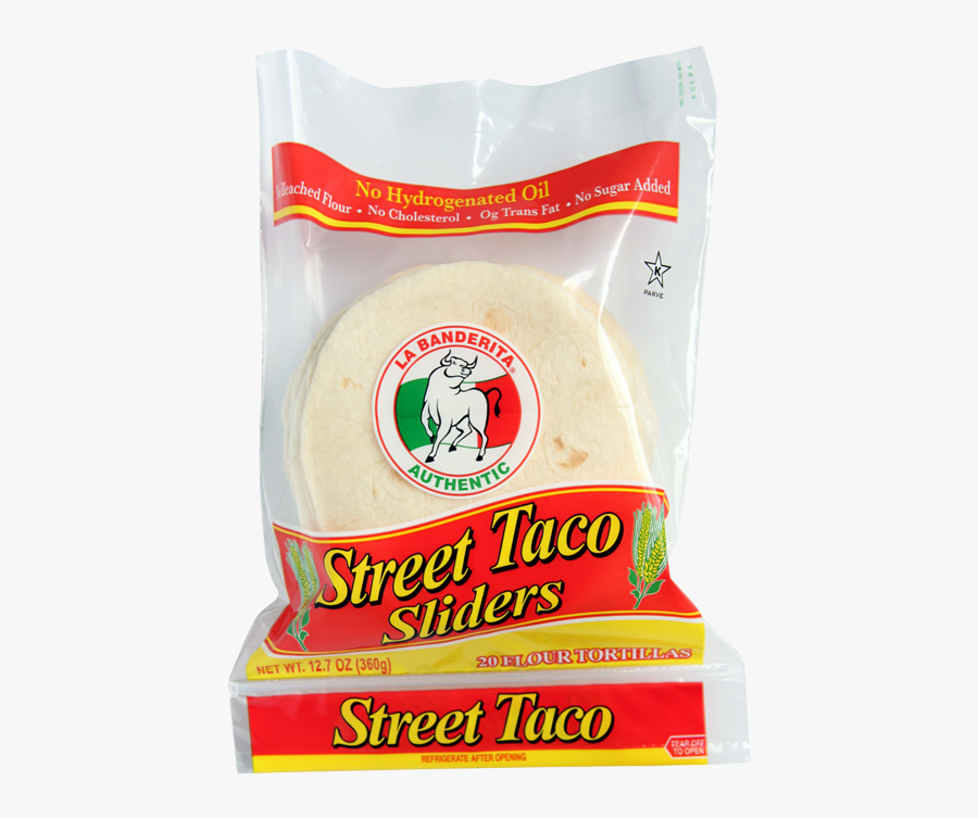 Street Taco Sliders Flour Tortillas - La Banderita, Transparent Clipart