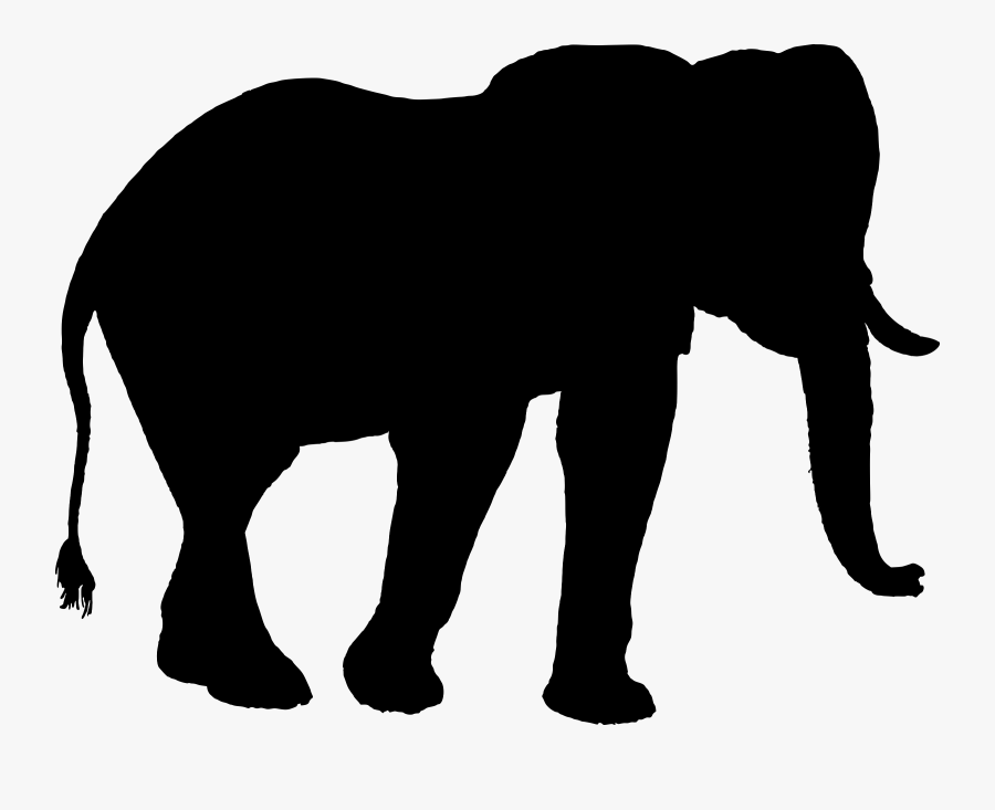 Indian Elephant African Elephant Silhouette Clip Art - Indian Elephant, Transparent Clipart