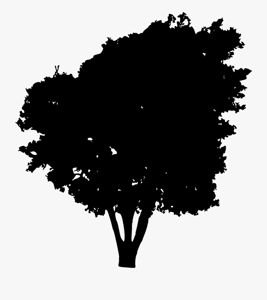 Tree Silhouette Clip Art - Bush Silhouette Free, Transparent Clipart