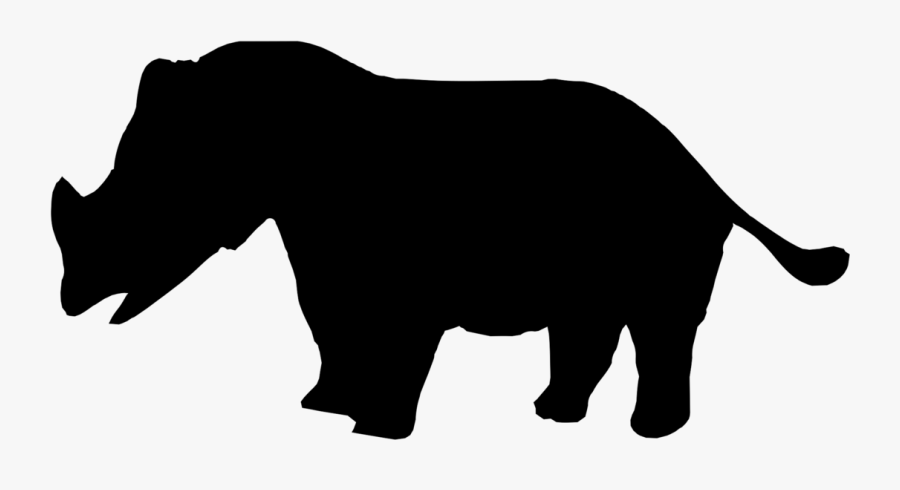Wildlife,terrestrial Animal,silhouette - Elephant, Transparent Clipart