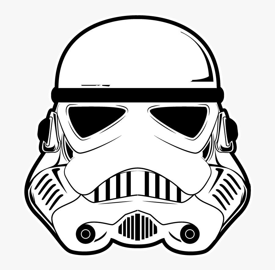 Transparent Stormtrooper Clipart - Star Wars Line Art, Transparent Clipart