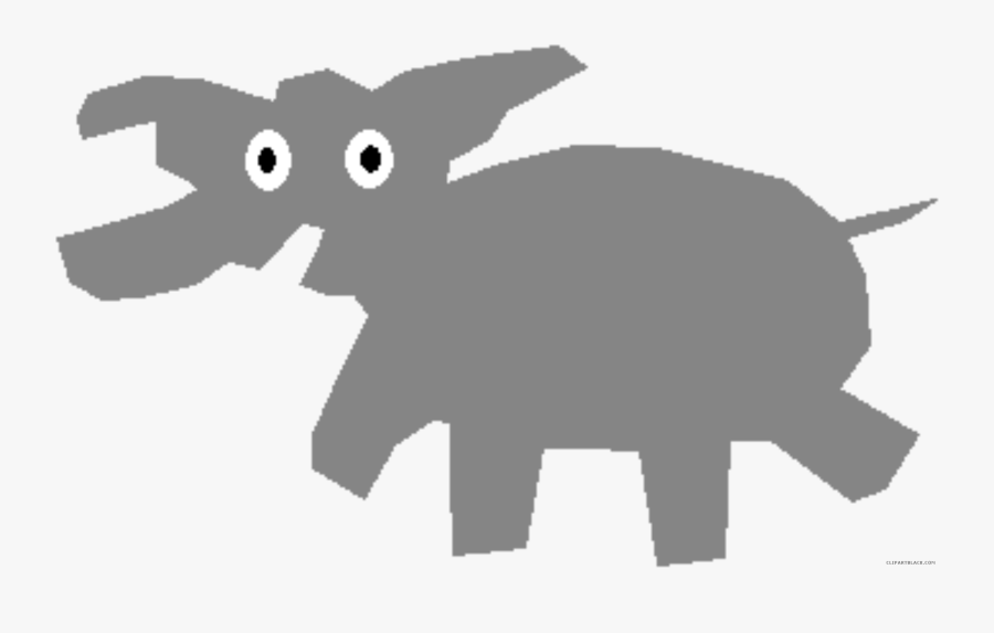 Wonderful Elephant Animal Free Black White Clipart - Elephant, Transparent Clipart