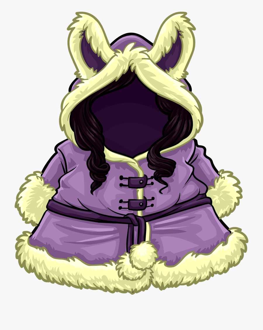 Cozy Winter Coat Club Penguin Rewritten Wiki - Club Penguin Purple Coat, Transparent Clipart