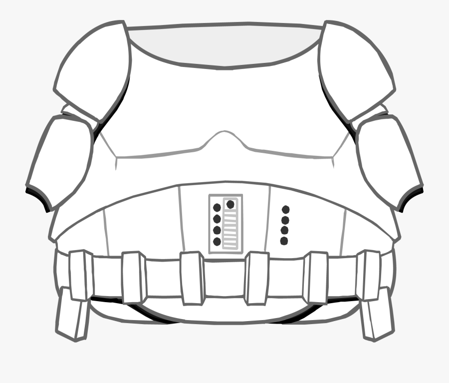 Clothing Icons - Storm Trooper Armour Template, Transparent Clipart