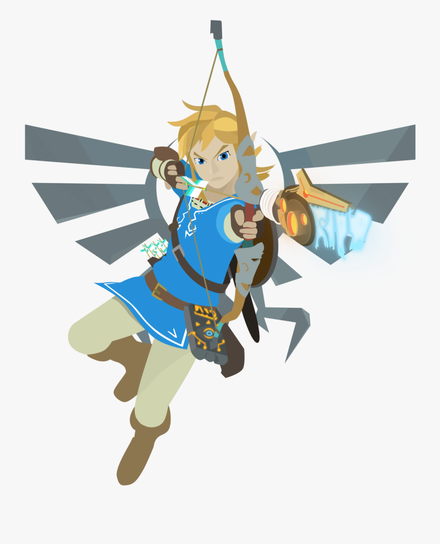 Character,clip Art,animation,style,art - Zelda Breath Of The Wild Link Art, Transparent Clipart