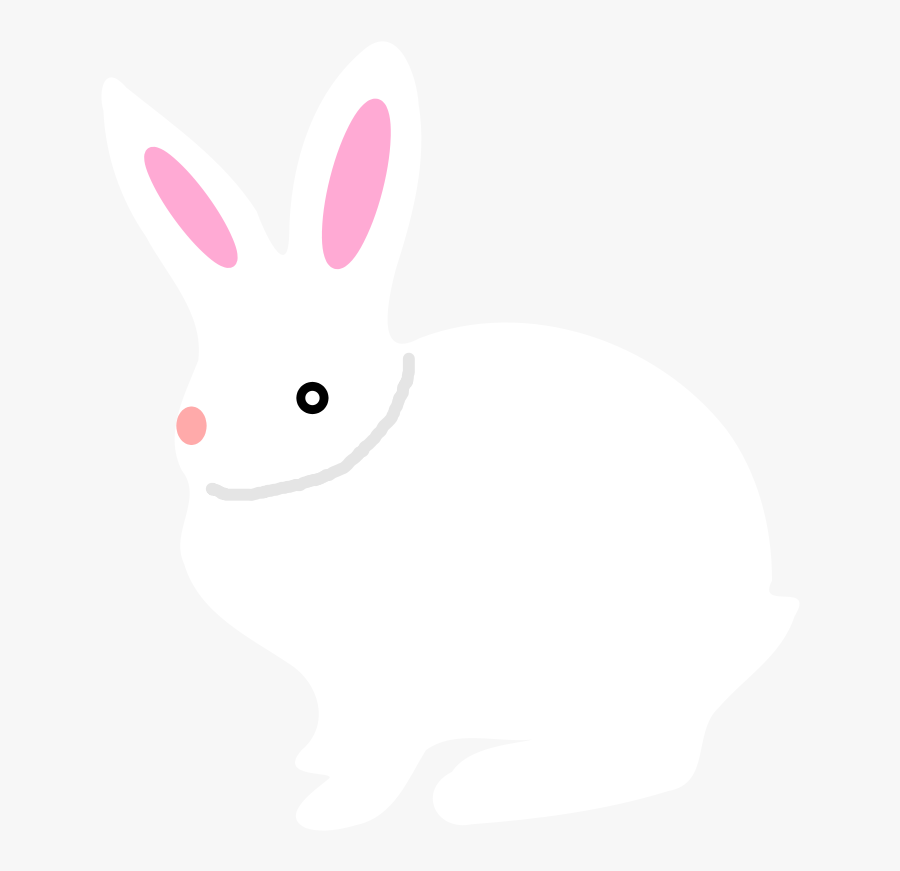Free Bunny Eating Carrot - Domestic Rabbit, Transparent Clipart