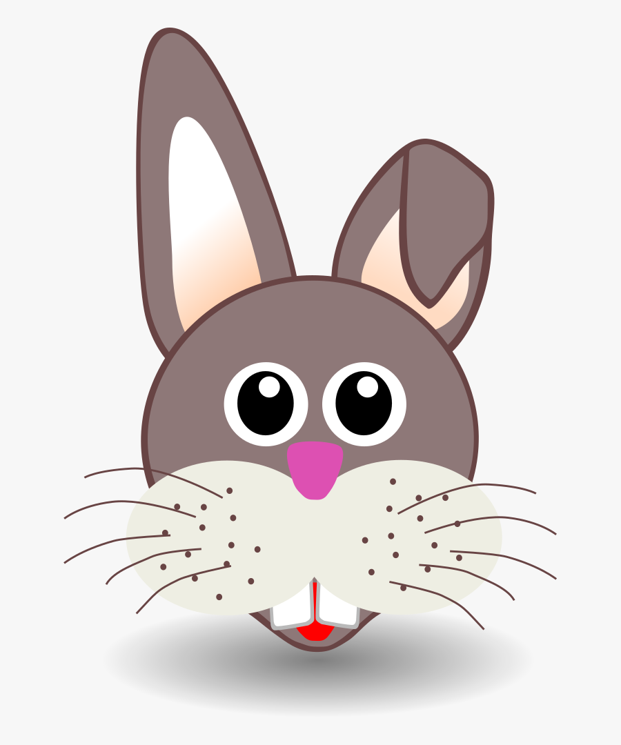 Download Free Vector Funny Bunny Face - Bunny Rabbit Cartoon Face ...