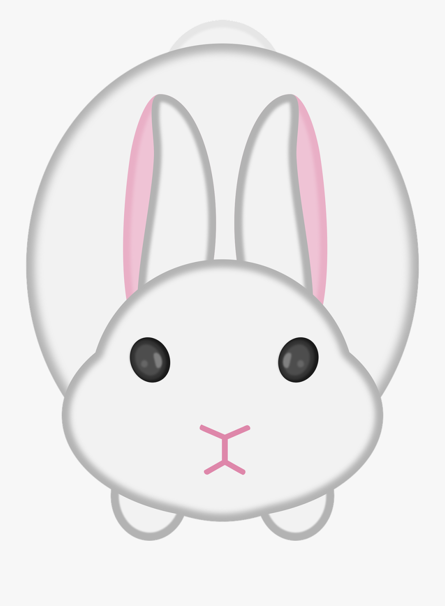 Easter Bunny Domestic Rabbit Lionhead Rabbit Angel - White Rabbit Head Clipart Png, Transparent Clipart