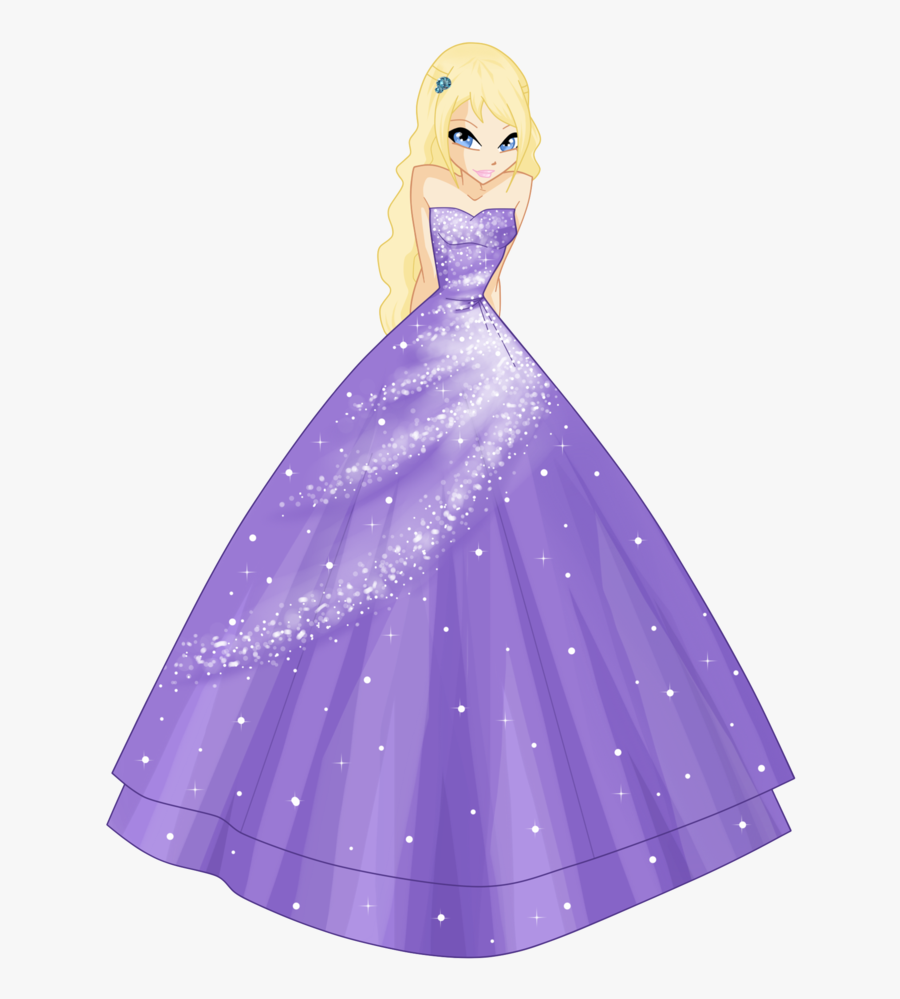 Dress Clipart Frock - Winx Club Bloom Dresses, Transparent Clipart