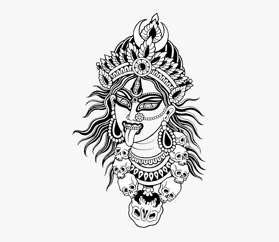 Kali Sketch - Kali Black And White, Transparent Clipart