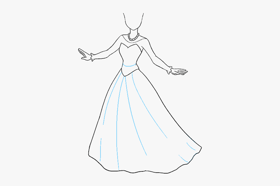 How To Draw Cartoon Princess - Easy How To Draw A Princess, Transparent Clipart