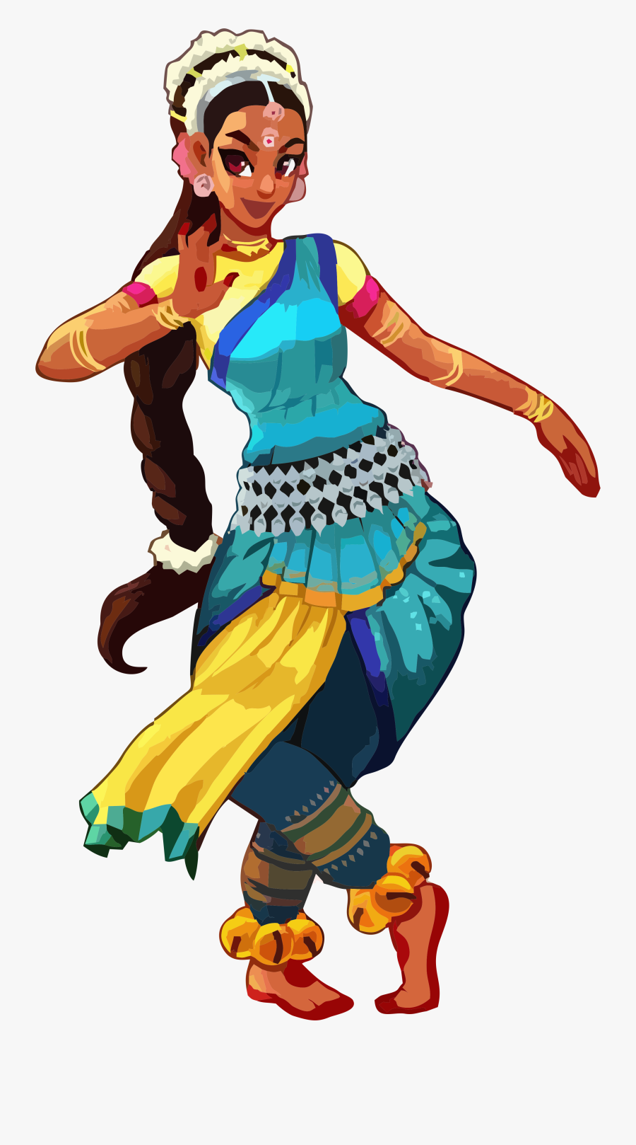 Indian Dance Clipart, Transparent Clipart