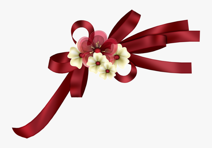 Christmas Bows, Ribbon Bows, Ribbons, Shells, Knit - Christmas Ribbons And Bows Png, Transparent Clipart