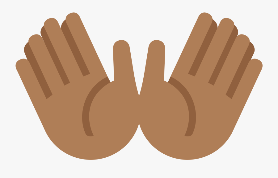 Open Hands Sign - Hands Open Emoji Transparent, Transparent Clipart