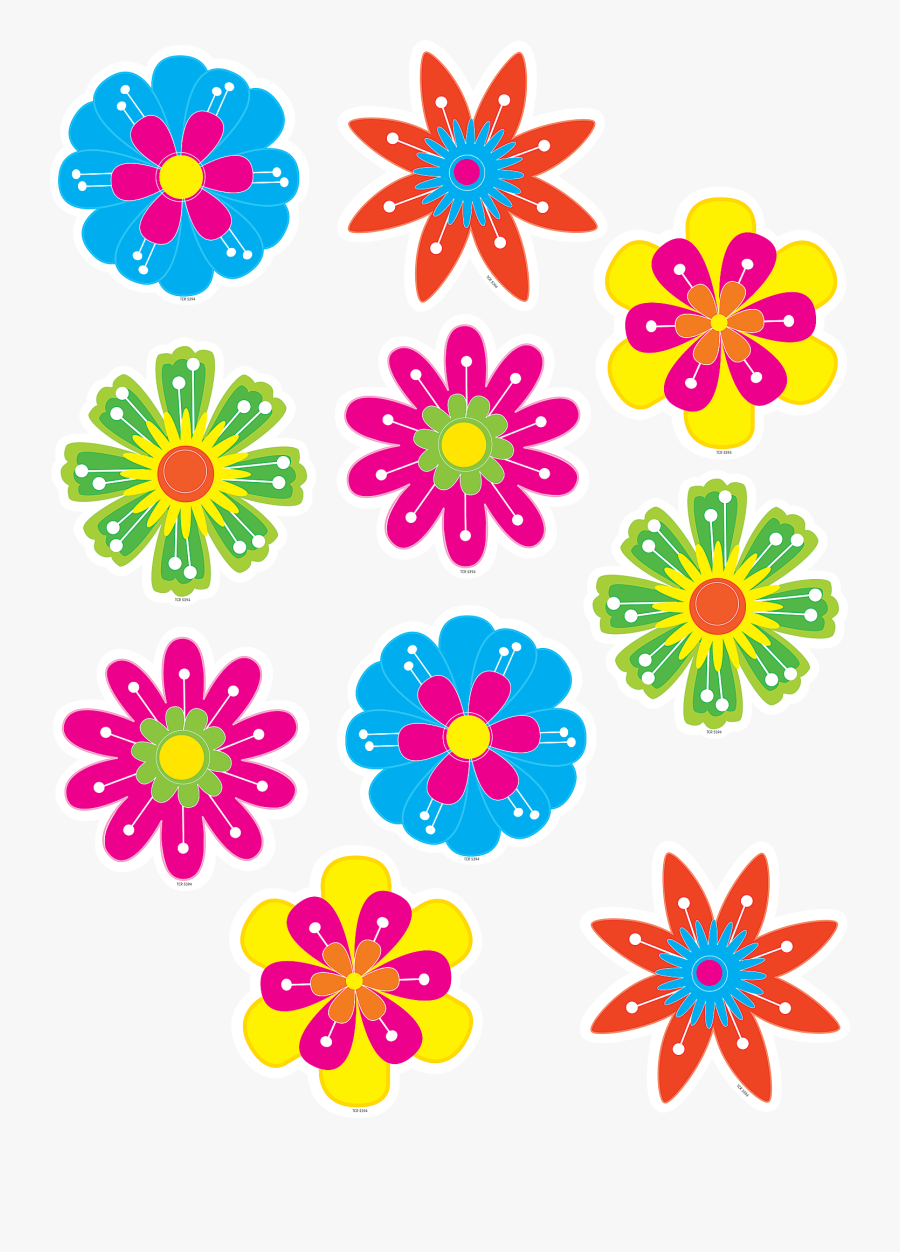 Fun Flowers, Transparent Clipart