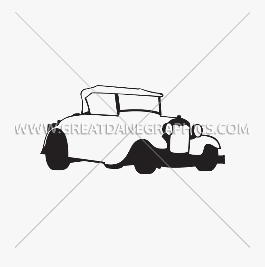 Vector Stock Hot Rod Clipart Black And White - Illustration, Transparent Clipart