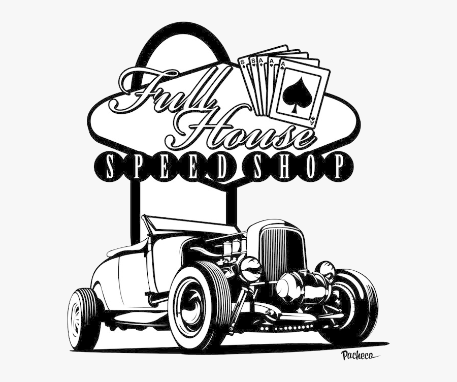 Hot Rod Car Drawings Free Best On Transparent Png - Black Hot Rod Art, Transparent Clipart
