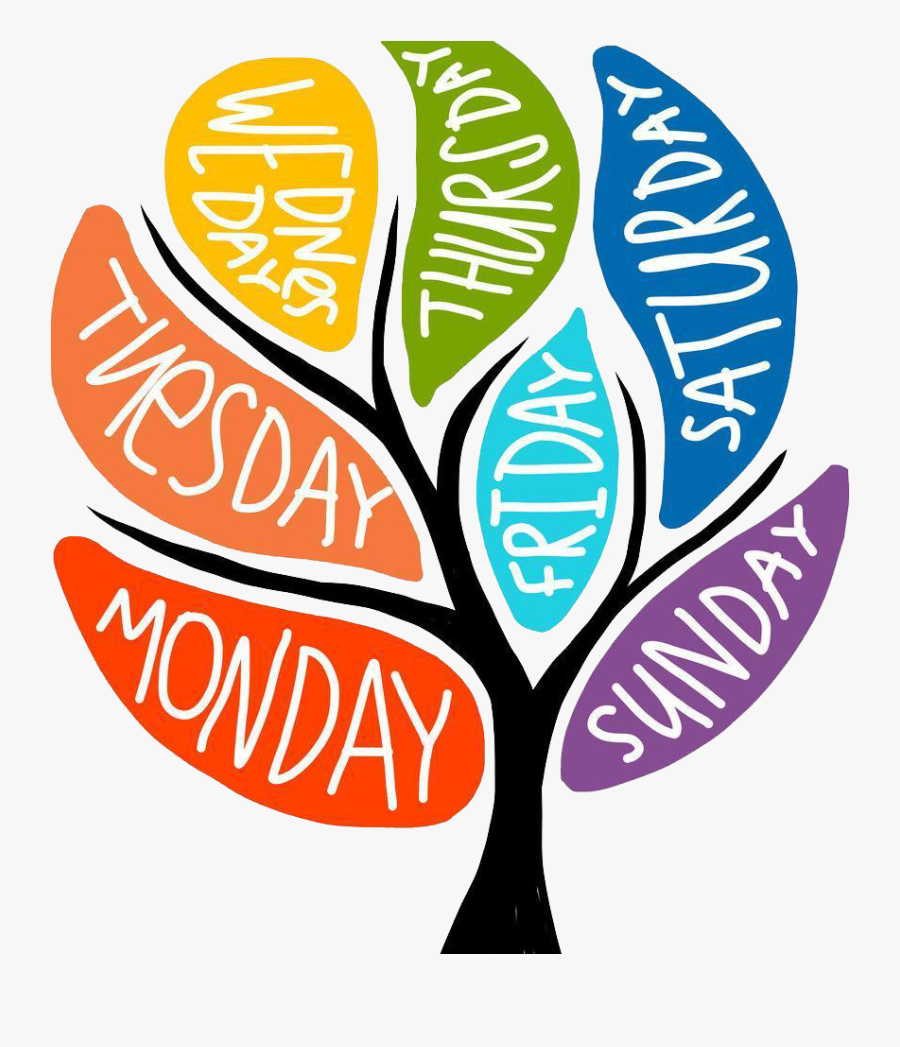 Monday Clipart Week, Transparent Clipart