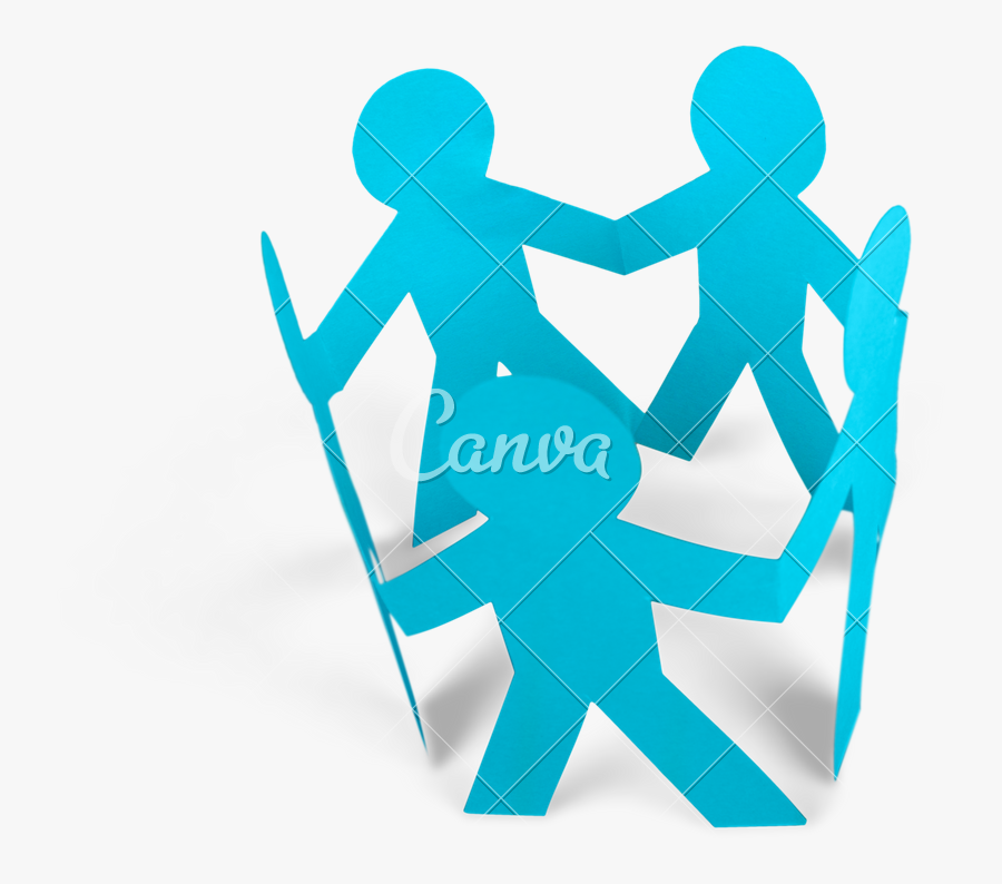 People Holding Hands In A Circle - Illustration, Transparent Clipart