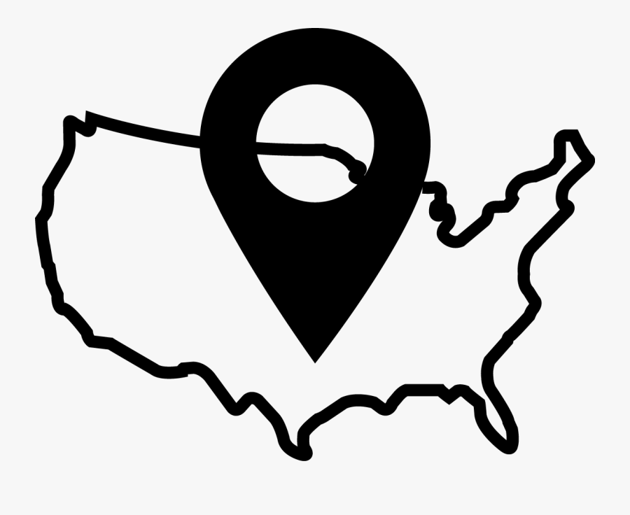 Usa Map Outline Png, Transparent Clipart