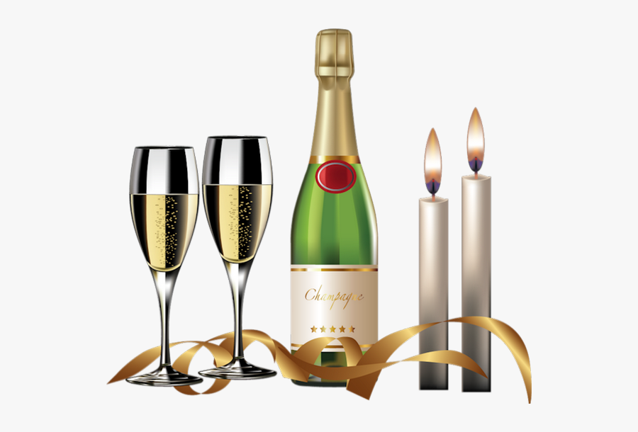 Champagne Anniversaire Png - Champagne Png, Transparent Clipart