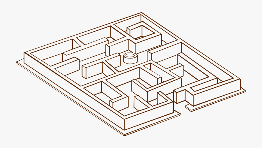 Rpg Map Symbols Maze 2 - Maze Clip Art, Transparent Clipart