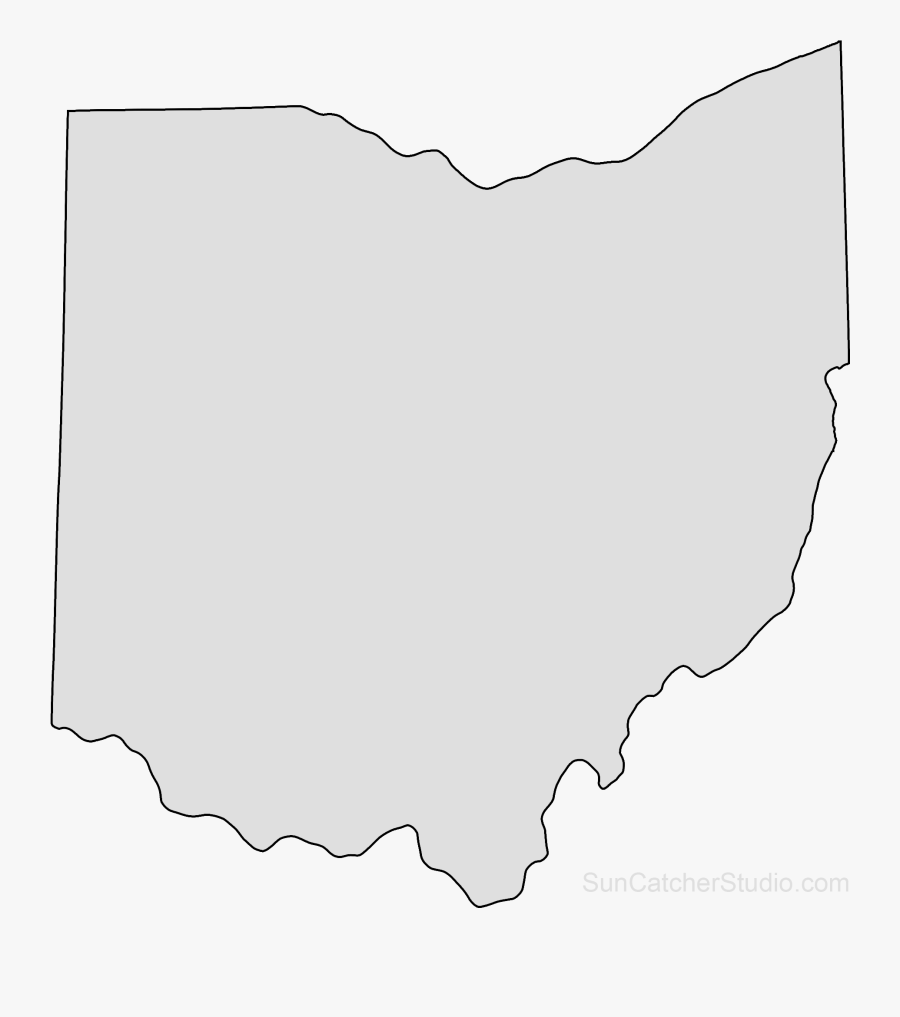 Outline Png Ohio State Map, Transparent Clipart