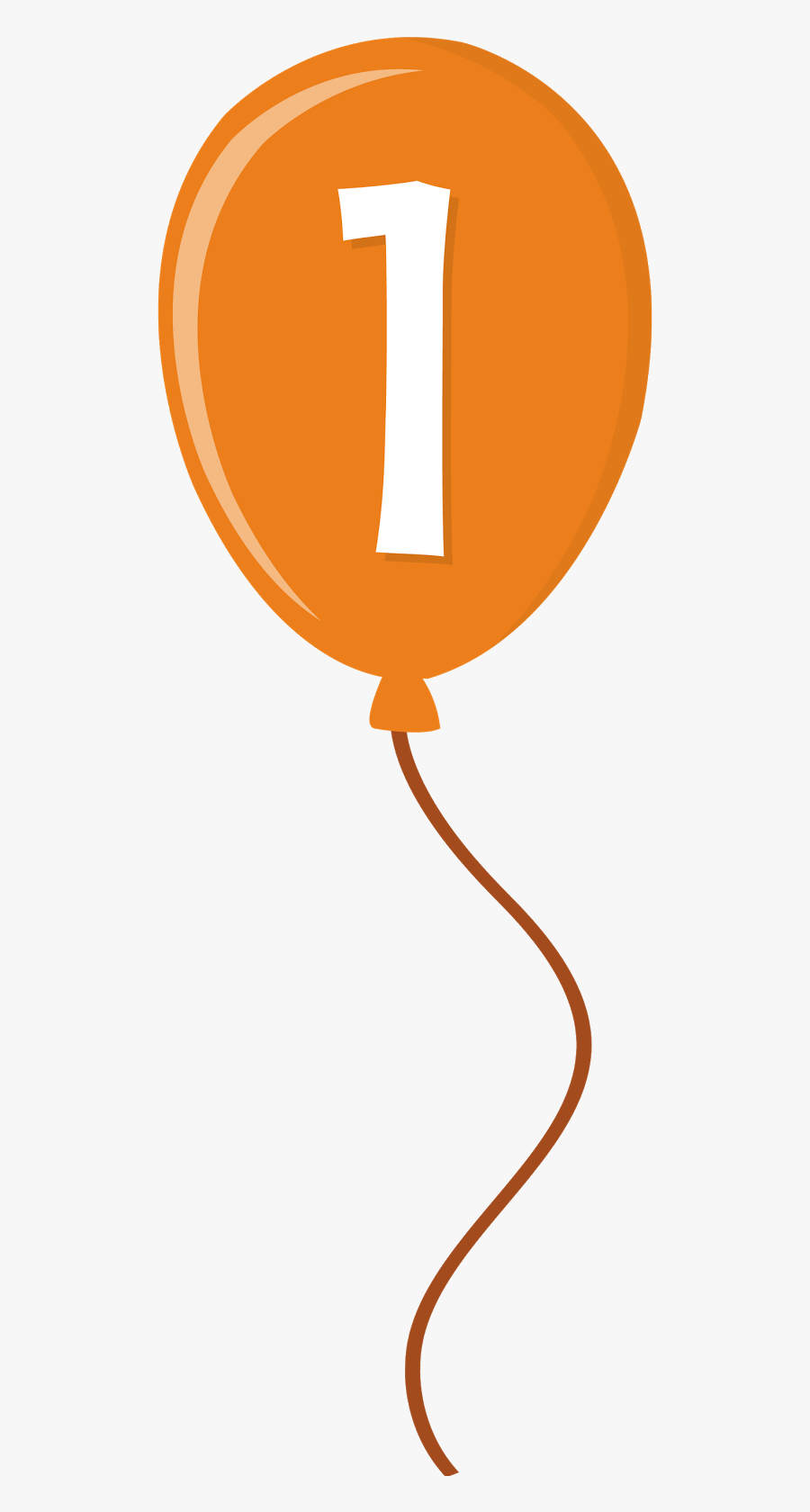 Number 1 Balloon Clipart, Transparent Clipart
