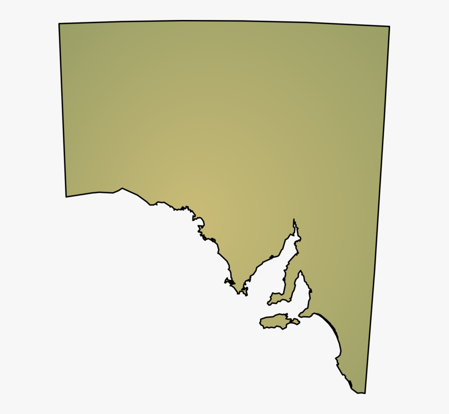 Rectangle,yellow,south Australia - South Australia State Outline, Transparent Clipart