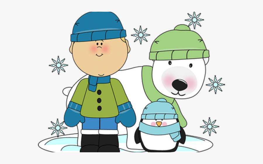 Ohio Winter Cliparts - Penguin And Polar Bear Clipart, Transparent Clipart