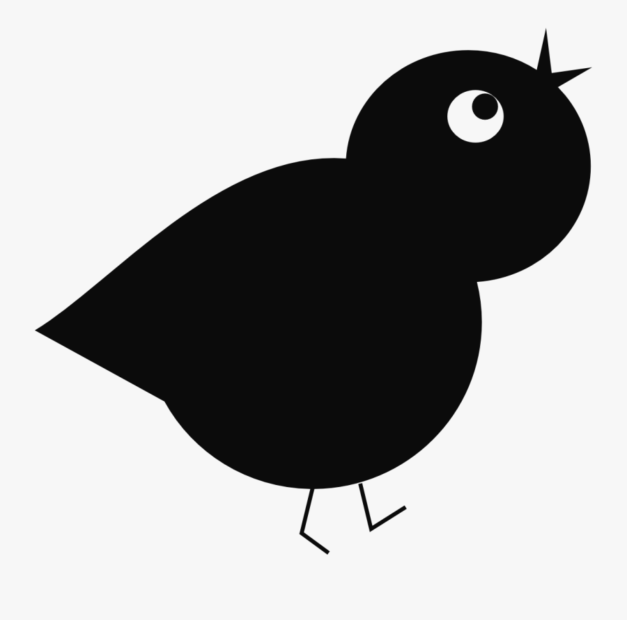Inkscape Tutorial How To Draw A Tree Branch - Draw Black Bird, Transparent Clipart