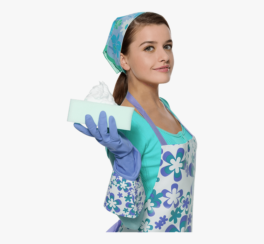 Transparent Cleaning Lady Clipart - Girl, Transparent Clipart