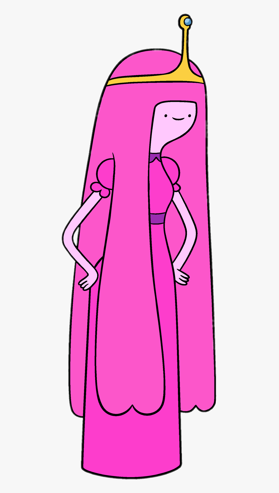 Adventure Time Princess Bubblegum Looking Down - Adventure Time Princess Bubblegum Png, Transparent Clipart