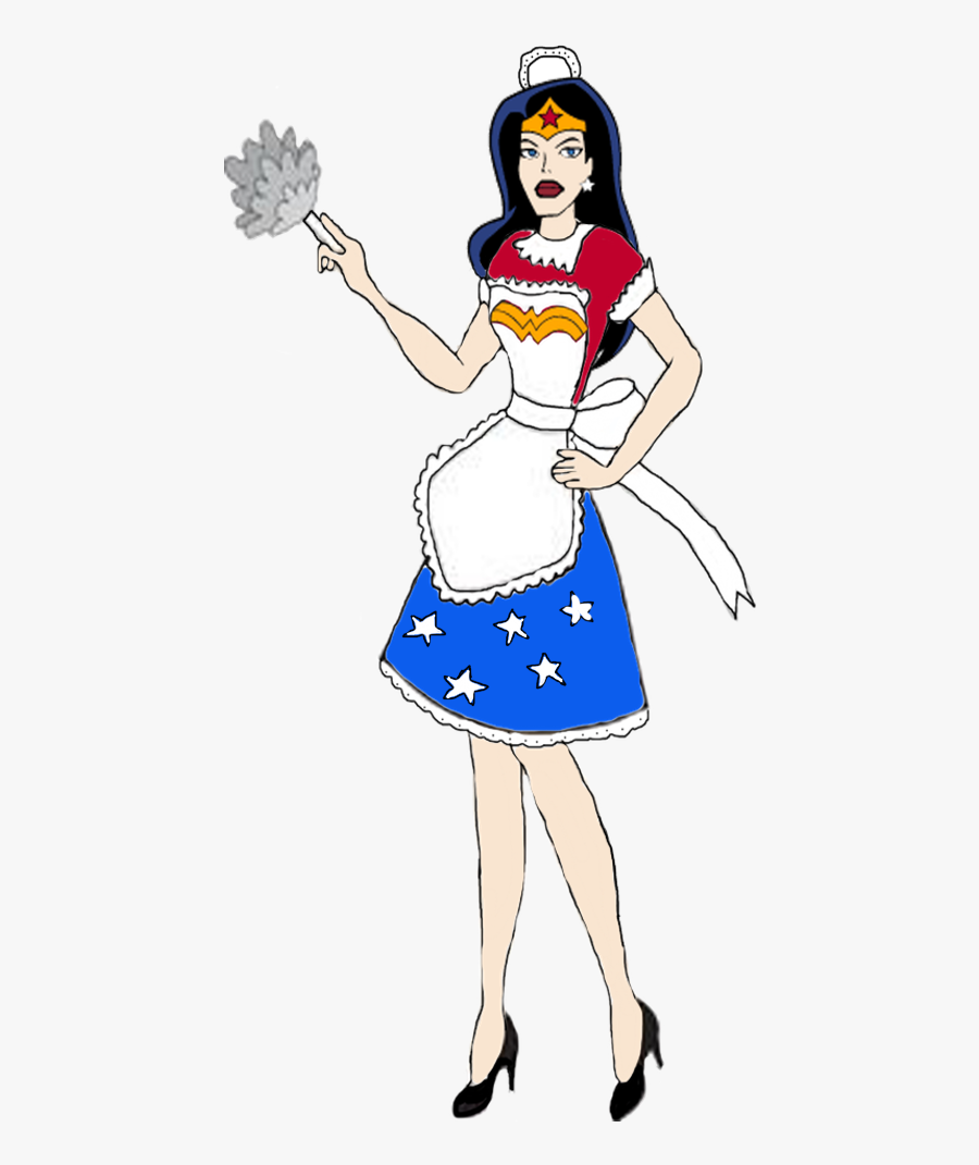 Wonder Woman As A - Wonder Woman As A Maid, Transparent Clipart